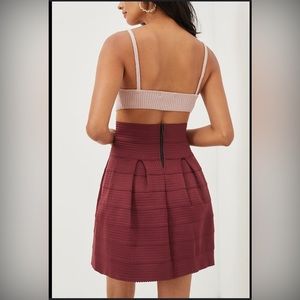 Girls from Savoy (Anthropologie). Merlot stretchy elastic skirt. NWOT.